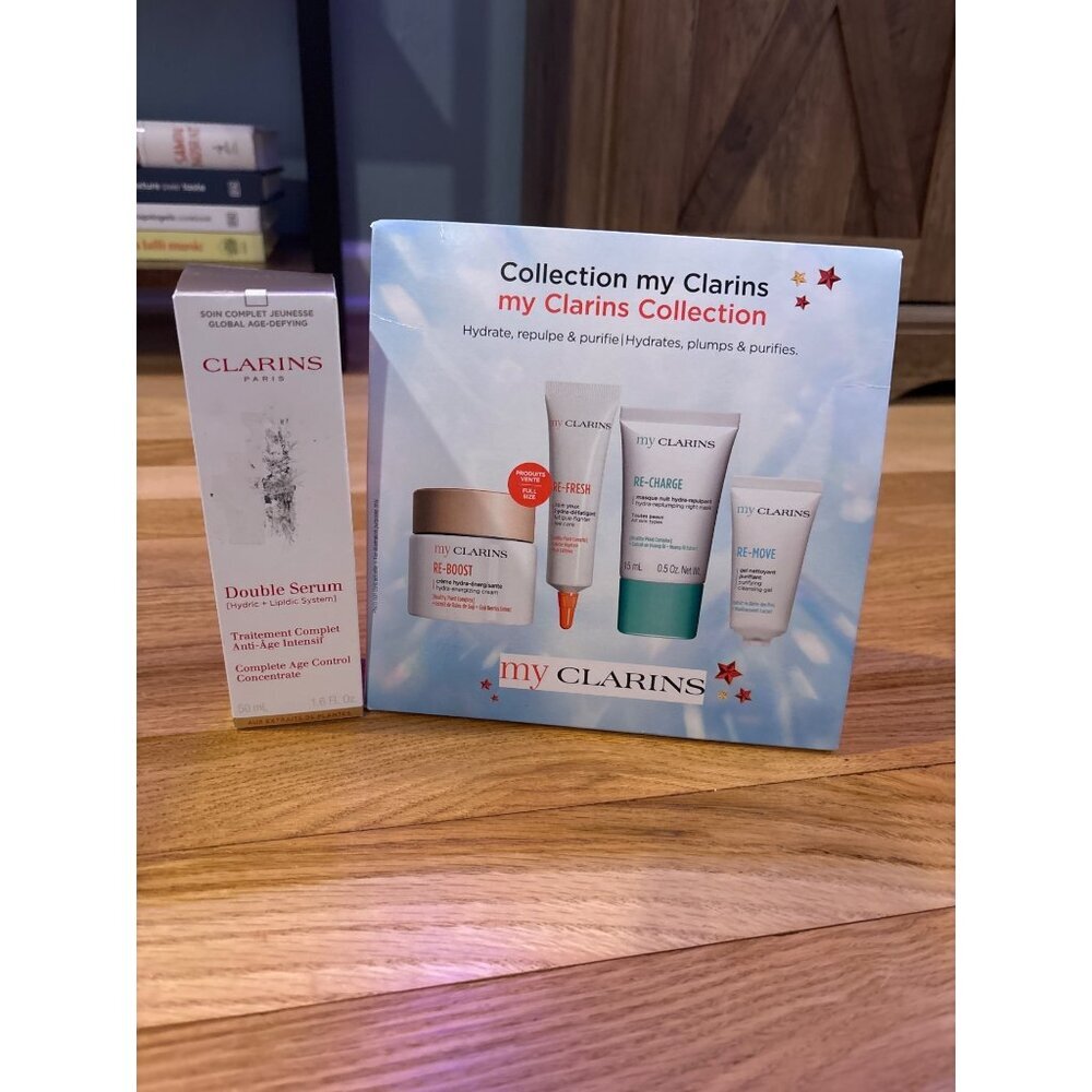 Clarins Double Serum & MyClarins Collection Set, new in boxes